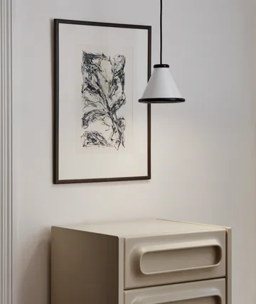 Belle pendant Ø15 cm - Glossy white-glossy black - Belid