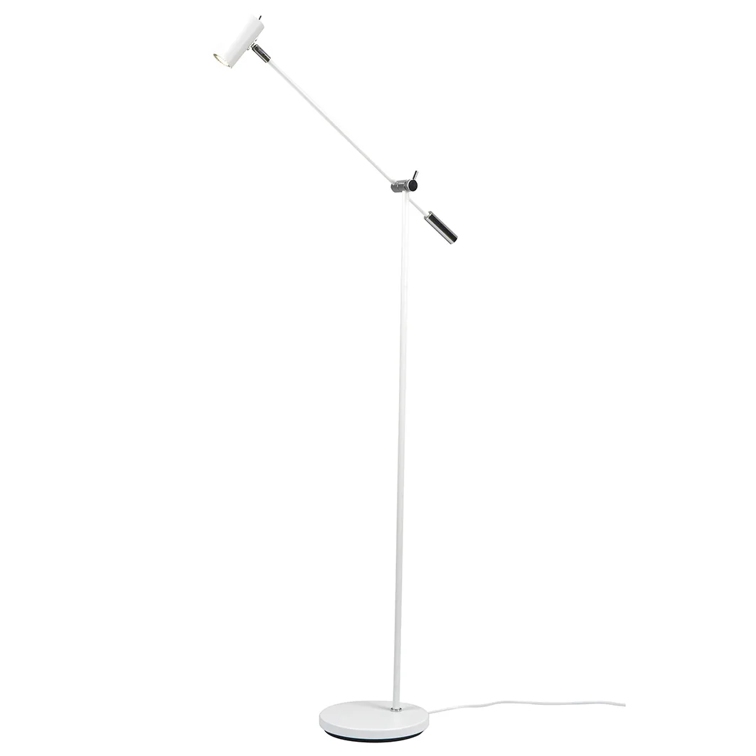 Cato floor lamp, matte white Belid