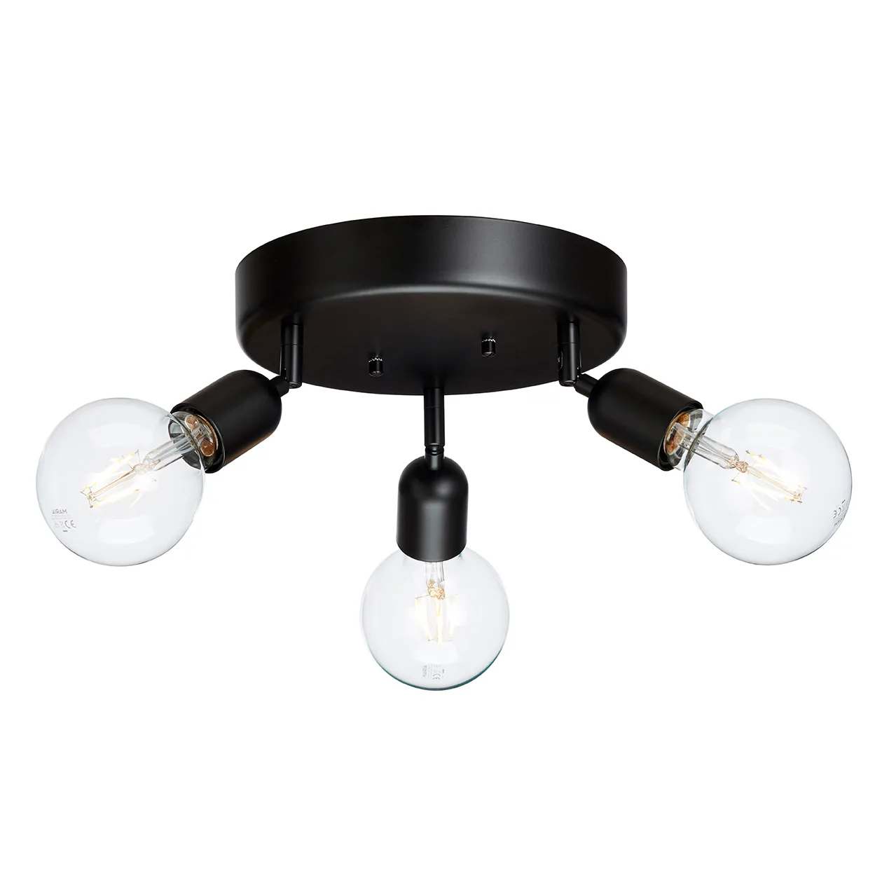 Regal 3 spotlight round, matte black Belid