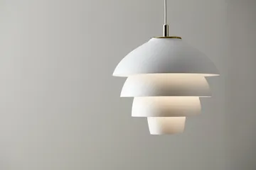 Valencia pendant Ø31.8 - Matt white - brass - Belid