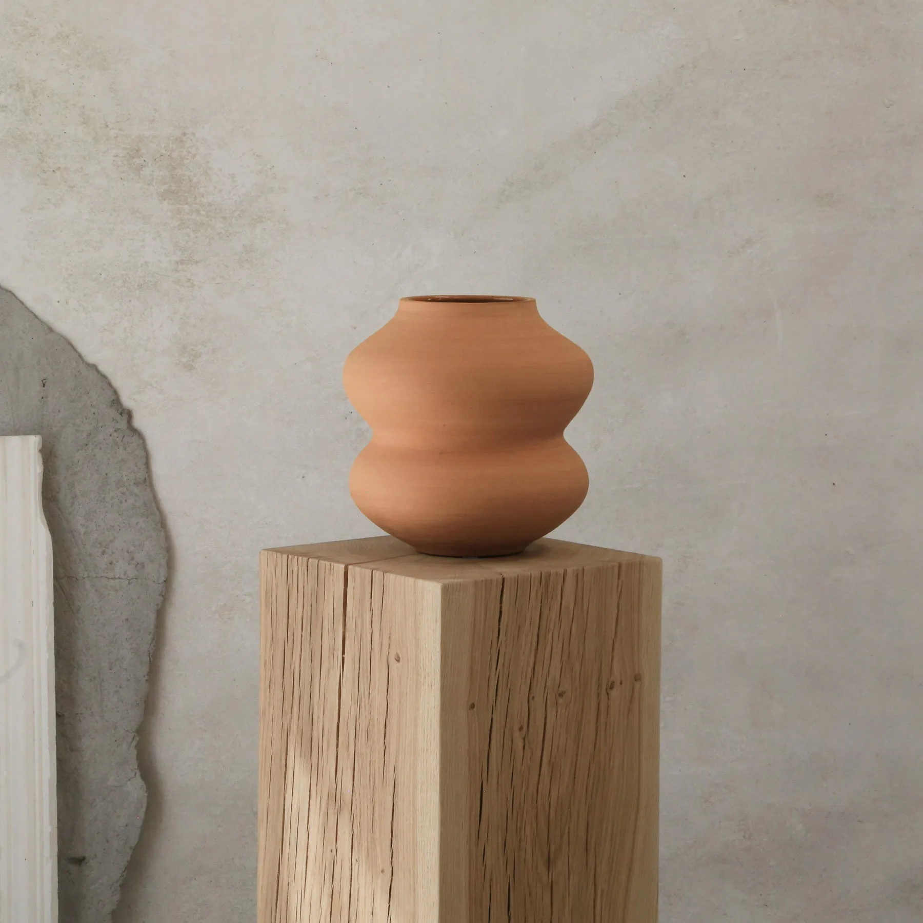 Belle raw vase 26 cm, Pink Bergs Potter