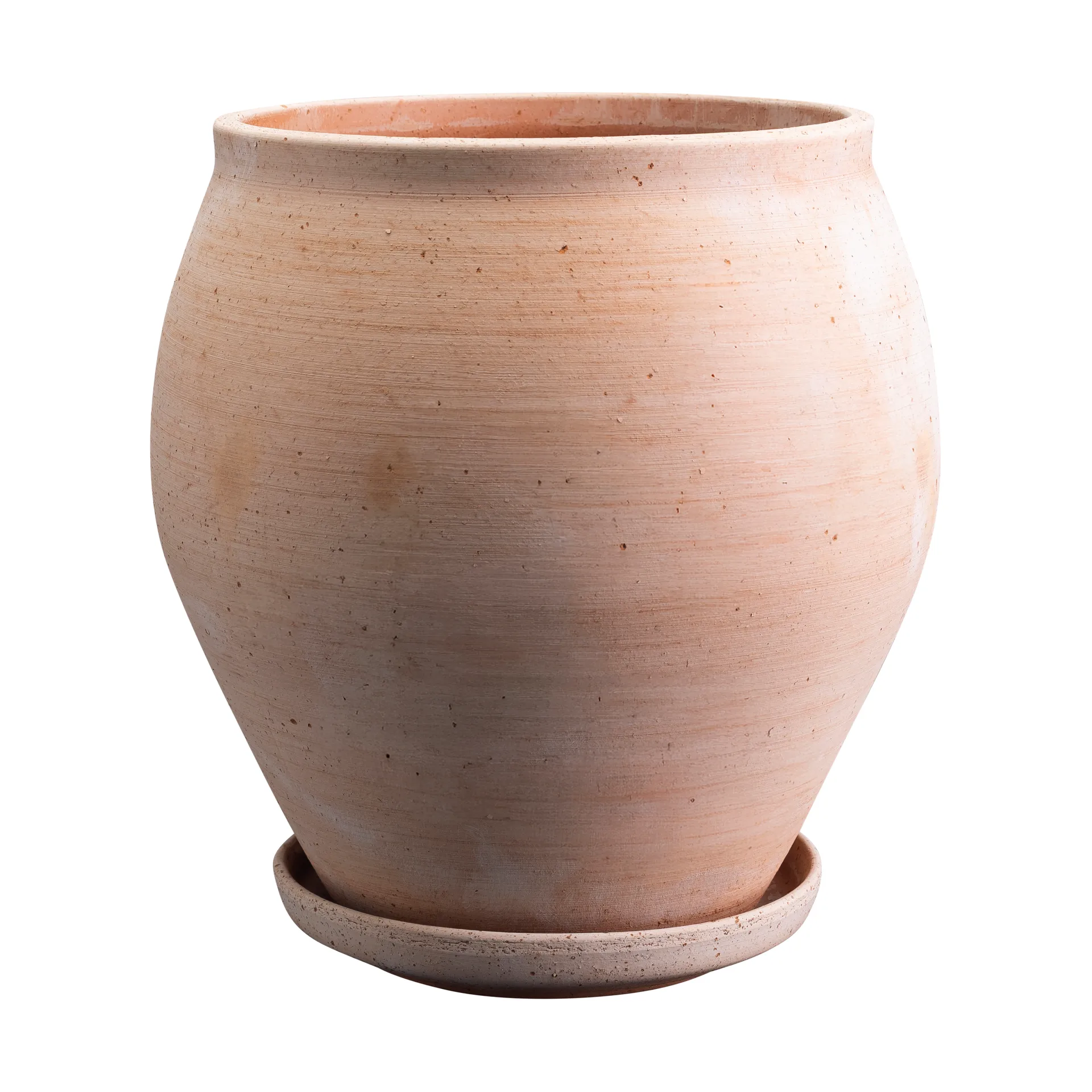 Delphi pot with saucer, 2 pieces, Pink, Ø26 cm Bergs Potter