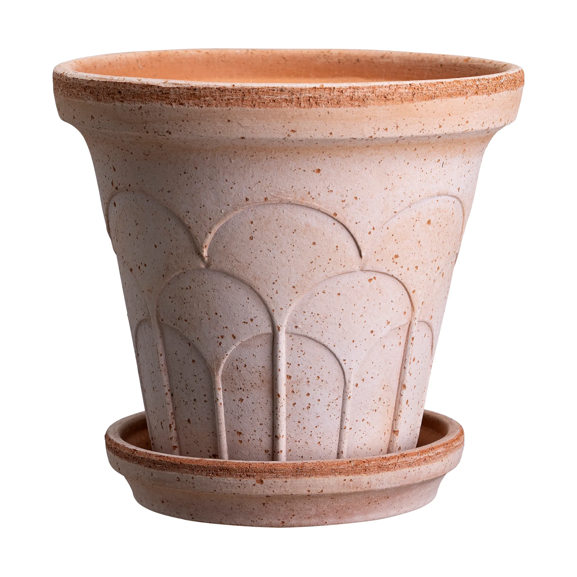 Fleur pot with saucer, 2 pieces, Pink, Ø16 cm Bergs Potter