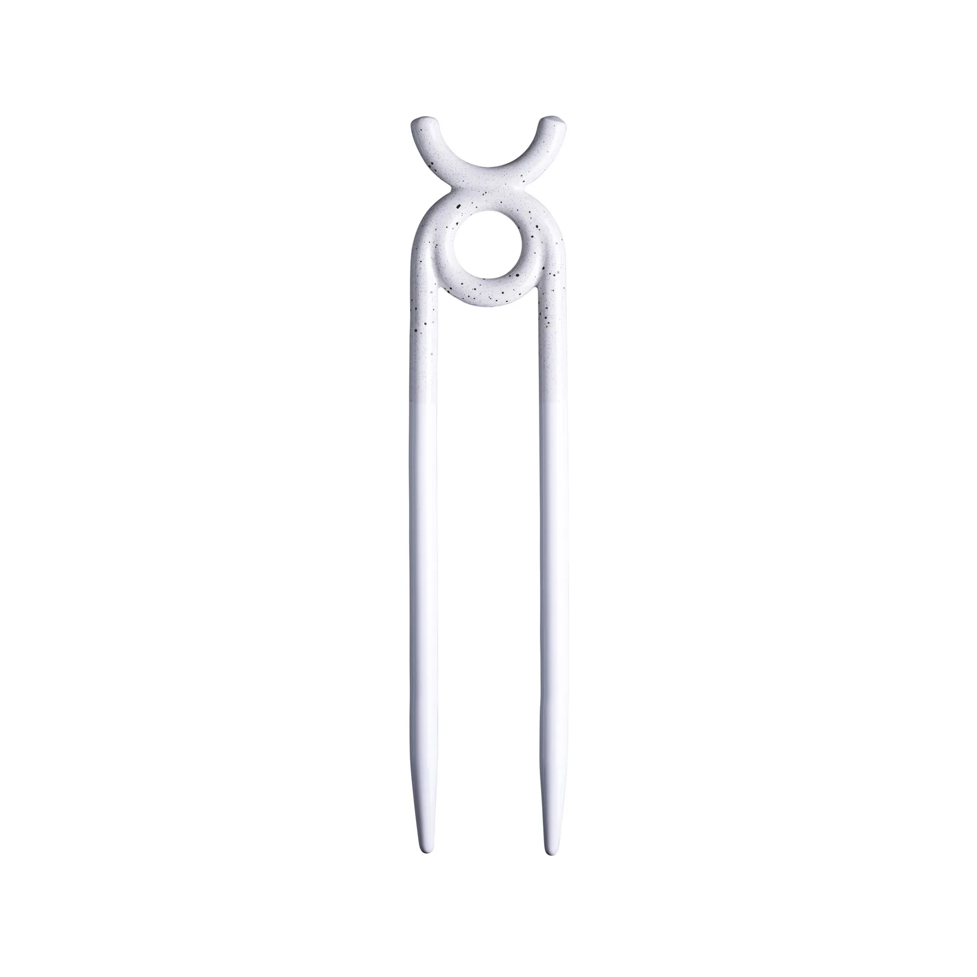 Folk Oni plant support, Pebble White Bergs Potter
