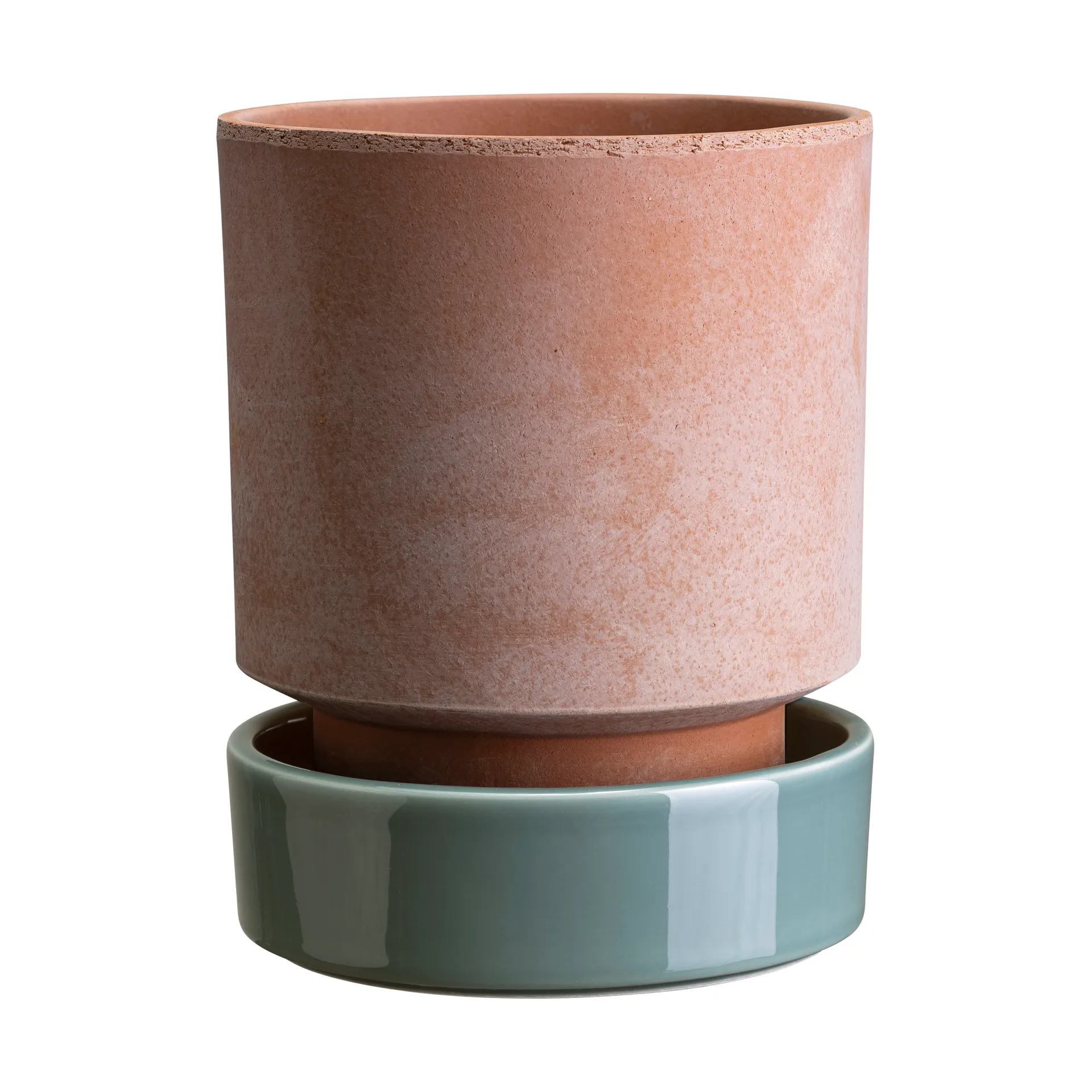 Hoff pot, Ø16 cm, Raw Rosa-Misty Blue Bergs Potter