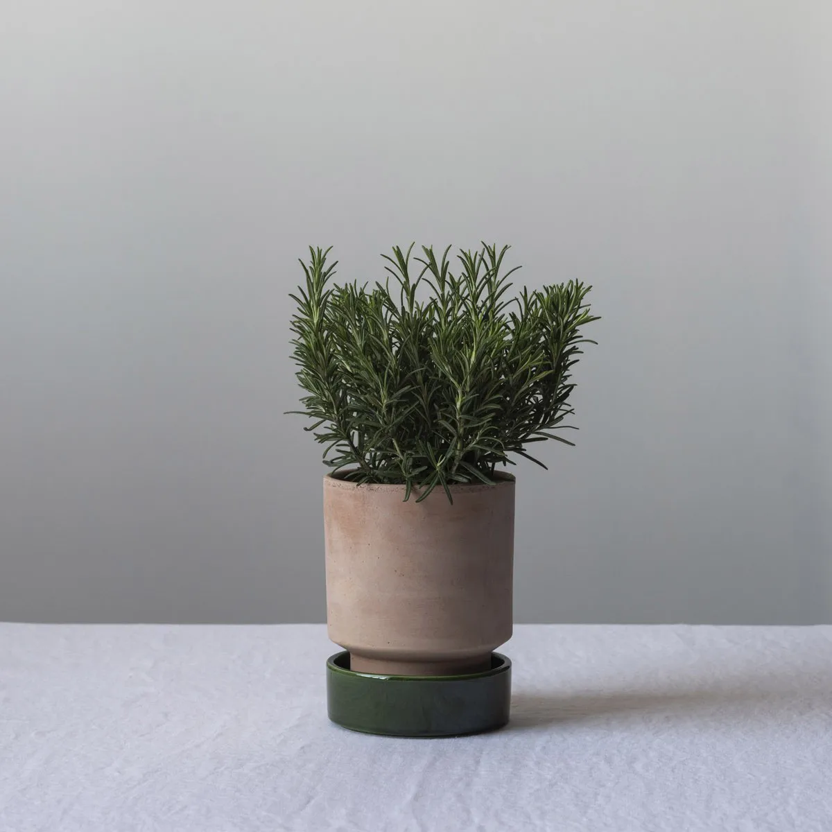 Hoff pot, Ø18 cm, Raw Rosa-Emerald Green Bergs Potter