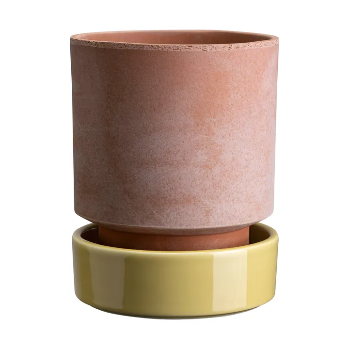 Hoff pot - Ø18 cm, Raw Rosa-Pale Yellow - Bergs Potter