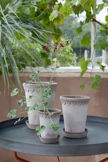 Københavner flower pot high Ø14 cm - grey - Bergs Potter