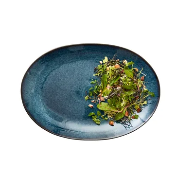 Bitz dish oval 25x36 cm - Black-dark blue - Bitz
