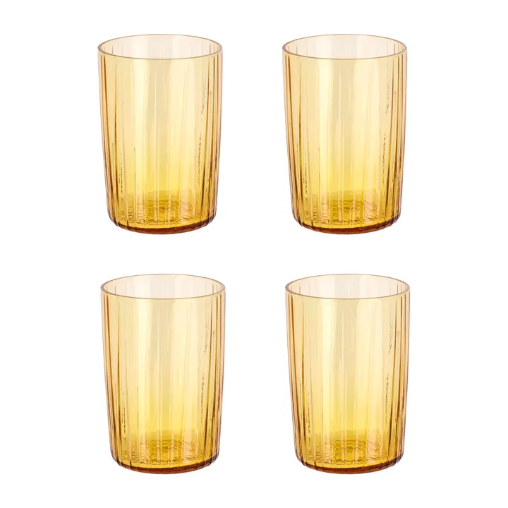 Kusintha drinking glass 28 cl 4-pack - Amber - Bitz