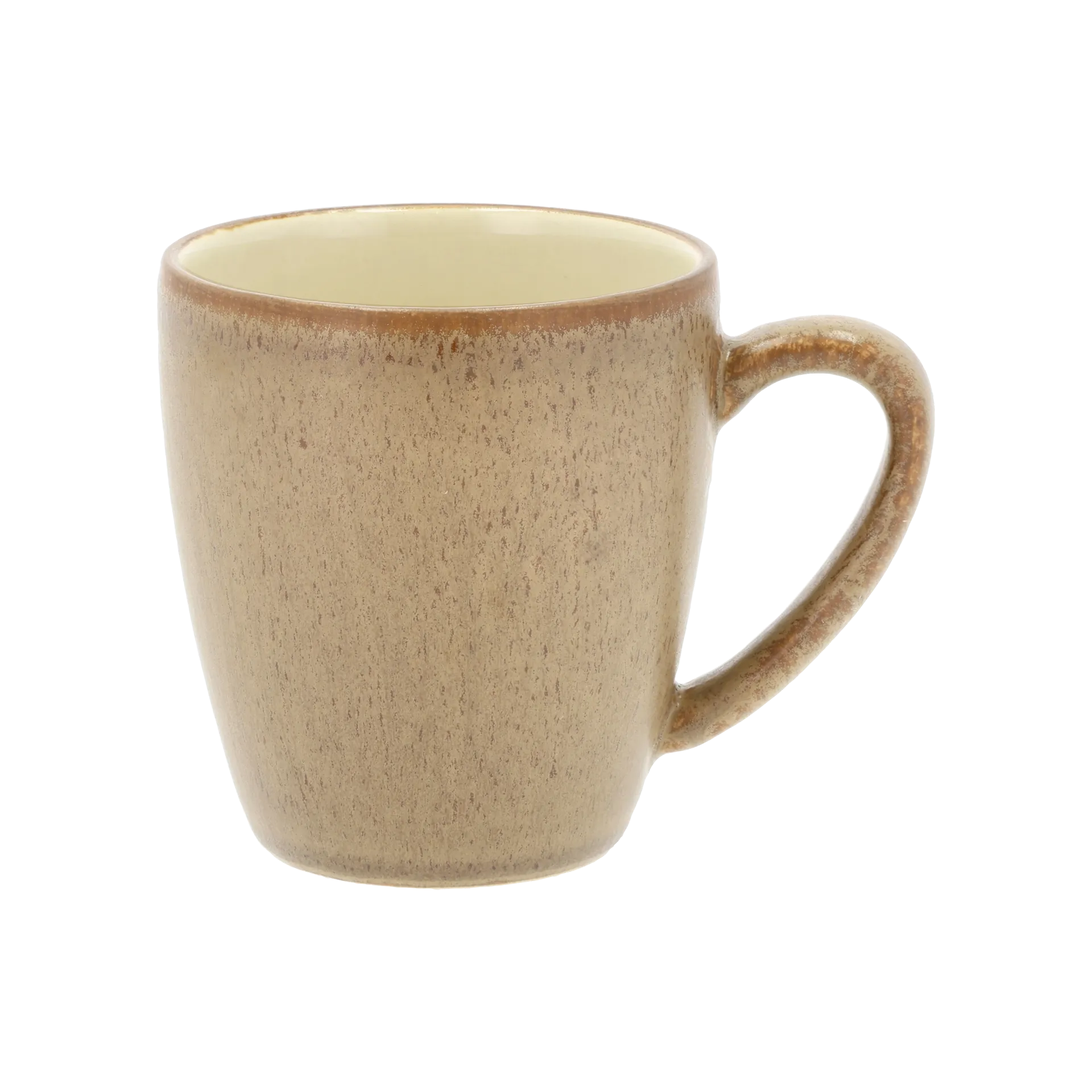 Mug with handle 19 cl, Wood-sand Bitz