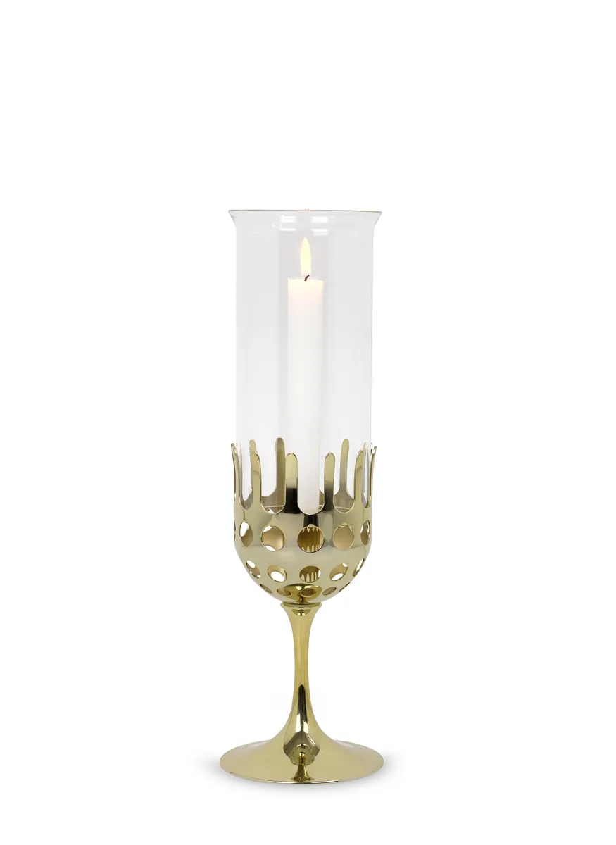 Wiinblad Storm lantern 38 cm, Brass Bjørn Wiinblad