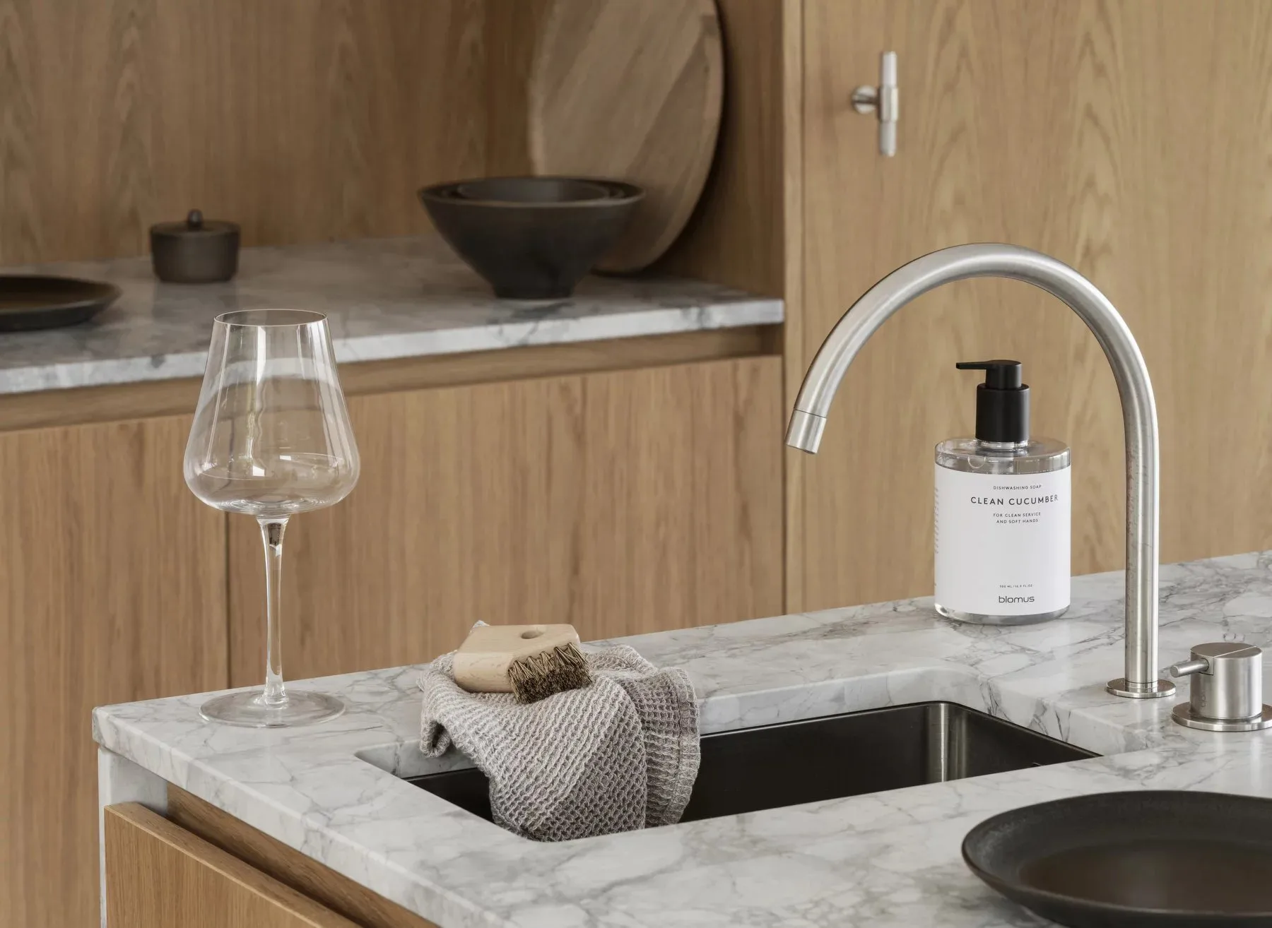 Aves kitchen brush 4 piece set, Nature blomus