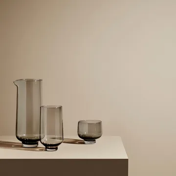 Flow tumbler glass 22 cl 2-pack - Smoke - blomus