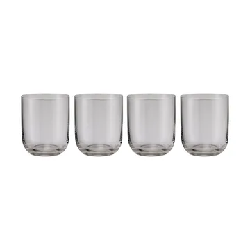 Fuumi drinking glass 34 cl 4-pack - Smoke - blomus