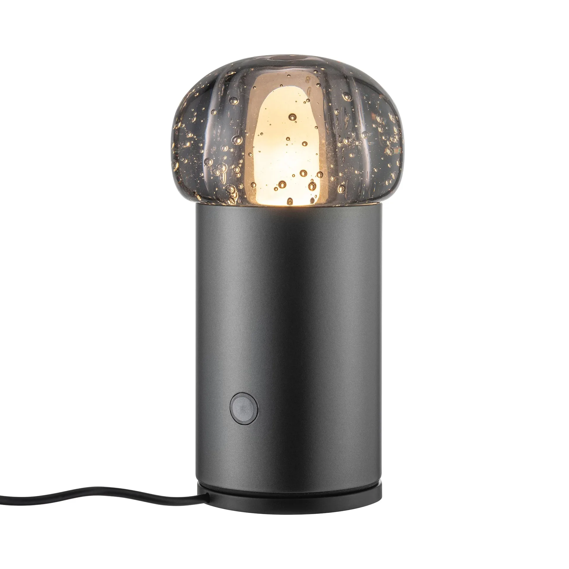 Iris LED lamp 18 cm, Gun metal blomus