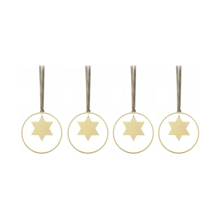 KITAI tree decoration 8,5 cm 4-pack - Stars - blomus