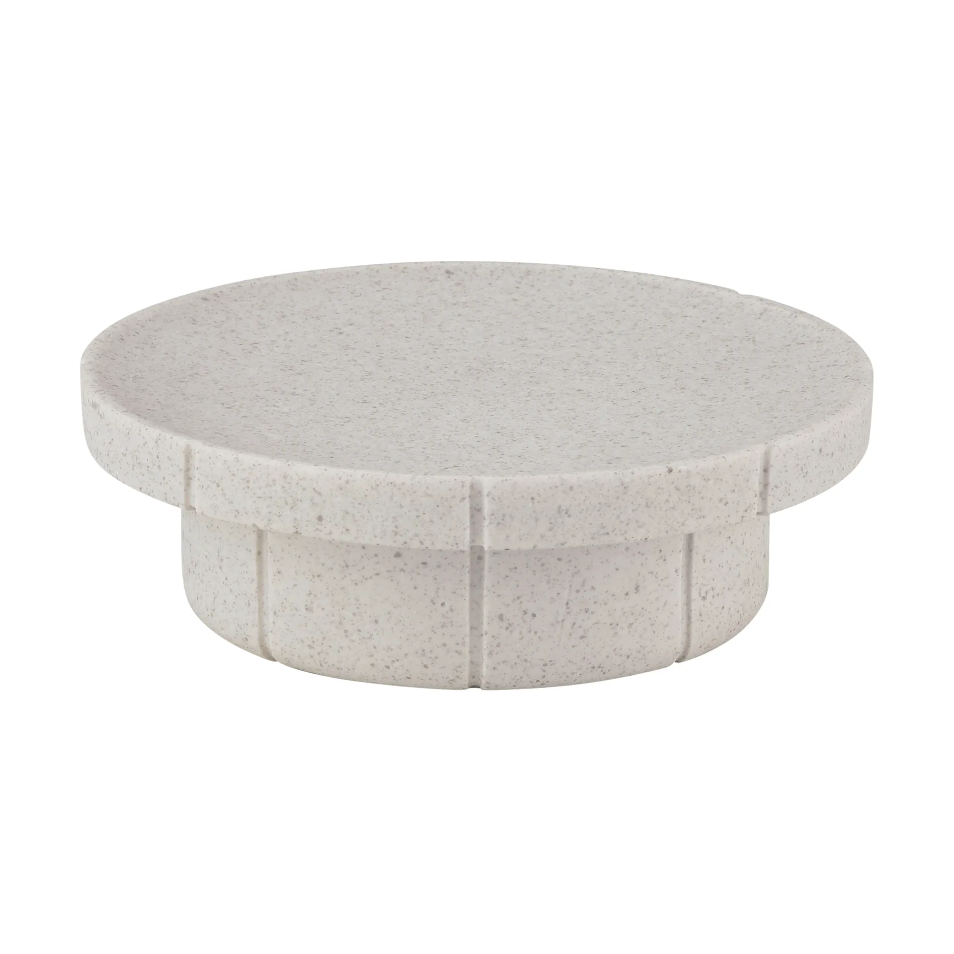 Kua soap dish, Moonbeam, Ø11x3.5 cm blomus