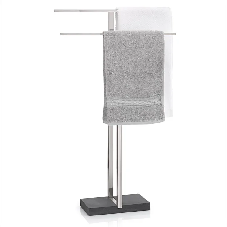 Menoto towel stand, Matte steel blomus