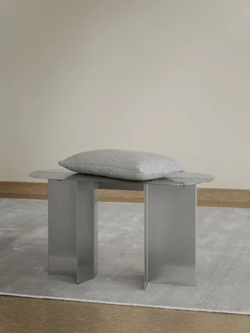 ORU bench 80x45 cm - Matte stainless steel - blomus