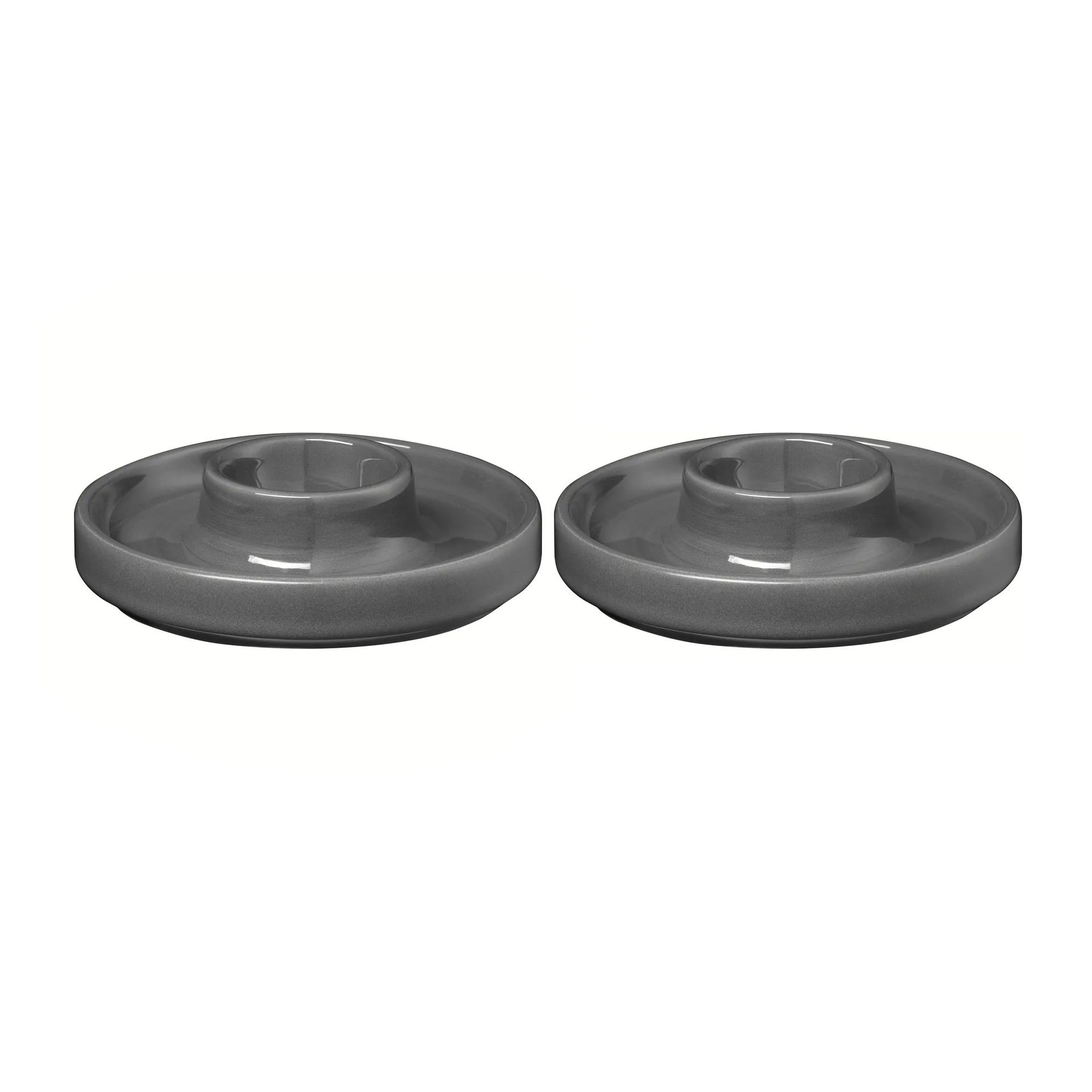 Pilar egg cup Ø10.4 cm 2-pack, Pewter blomus