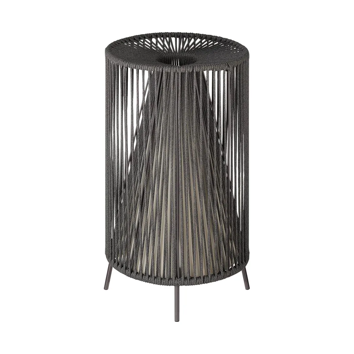 Rope mobile LED lamp, Coal blomus