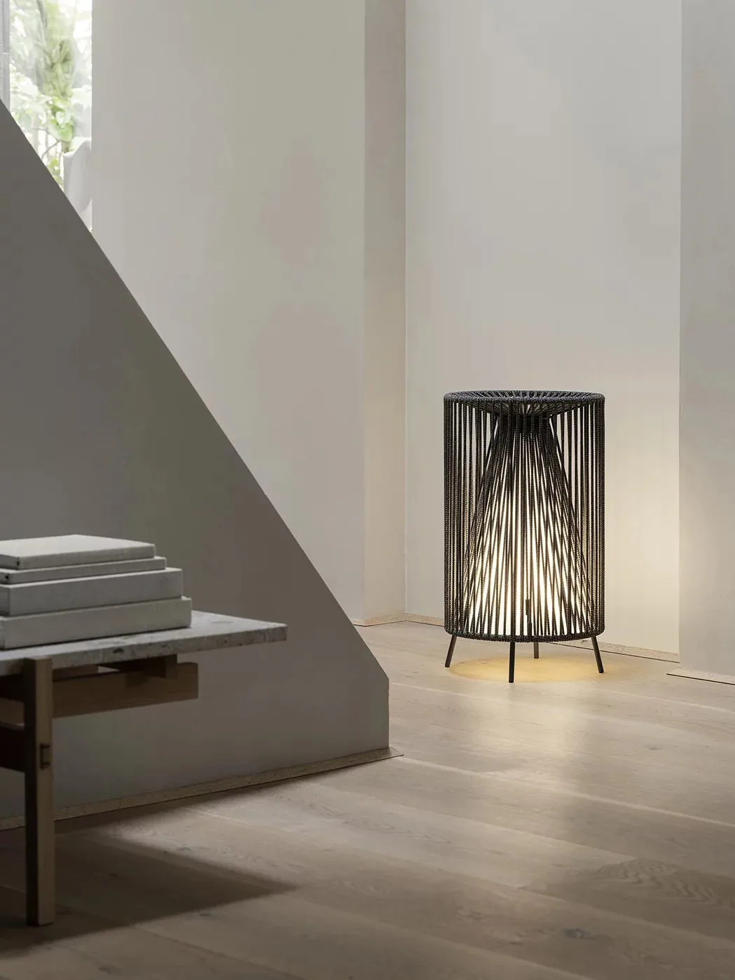Rope mobile LED lamp, Coal blomus