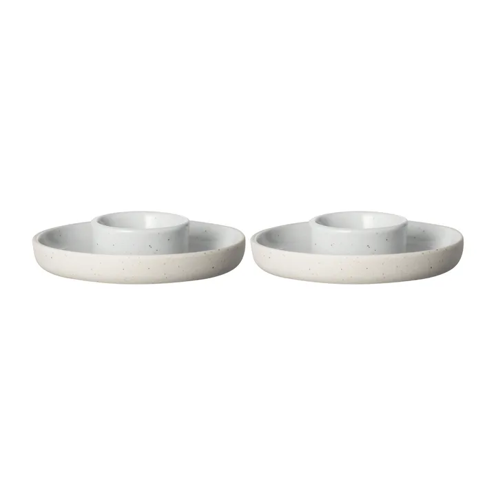 Sablo egg cup Ø10 cm 2-pack - Cloud - blomus
