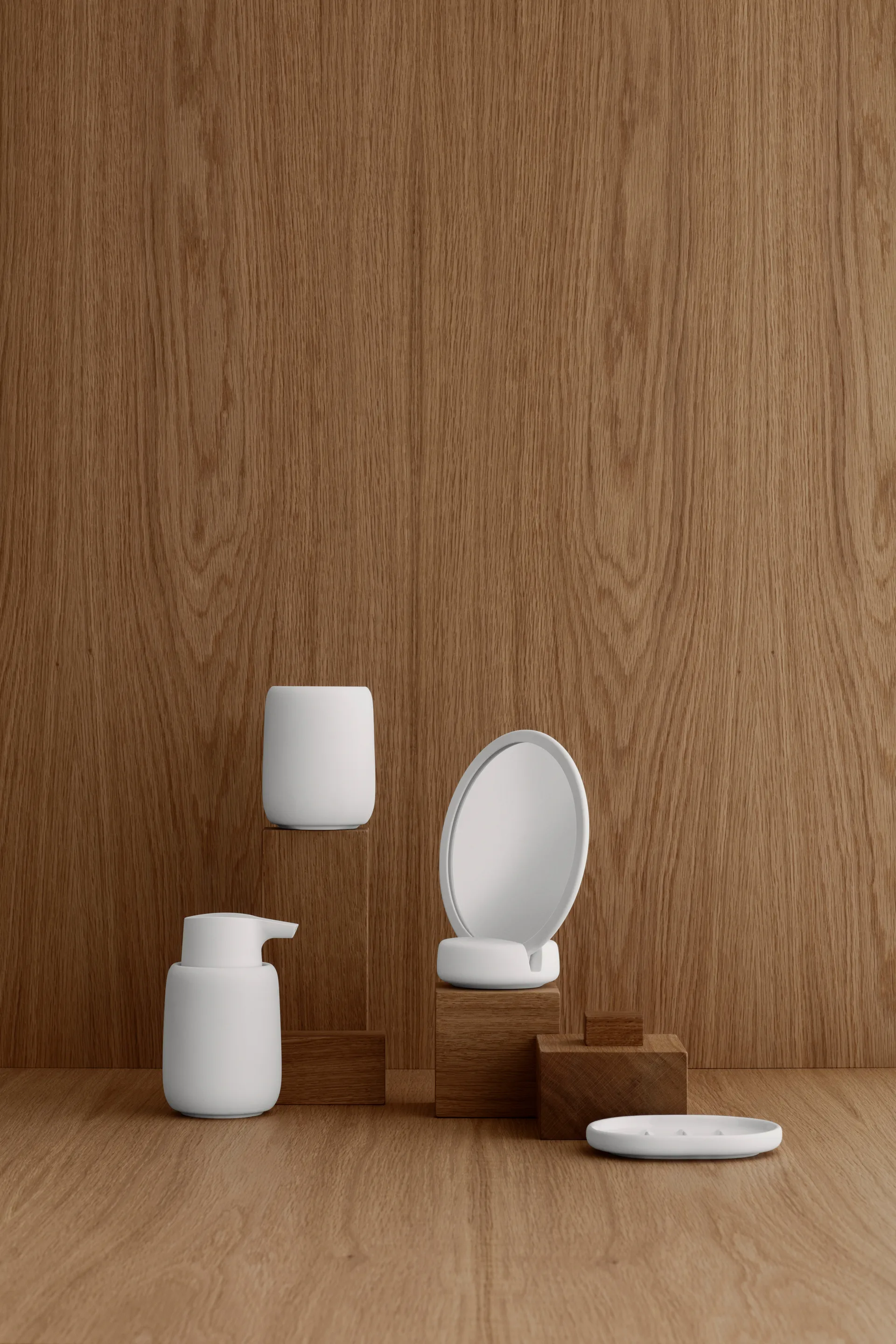 Sono soap dispenser 25 cl, White blomus