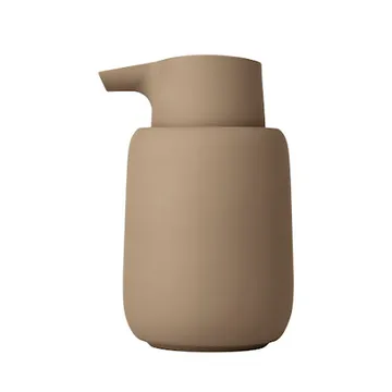 Sono soap pump ceramic Ø8.5 cm - Brown - blomus