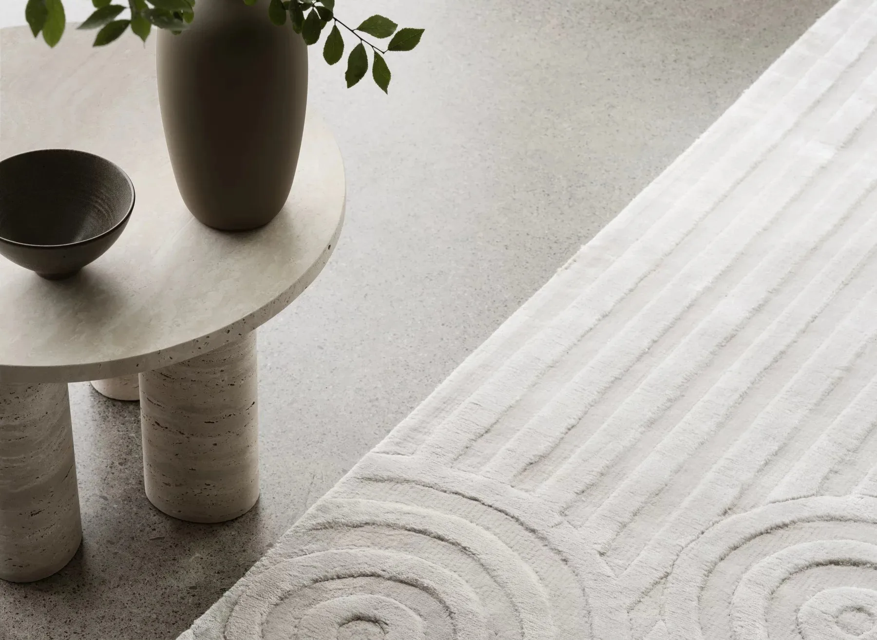 Uzu rug L 200x300 cm, Beige blomus