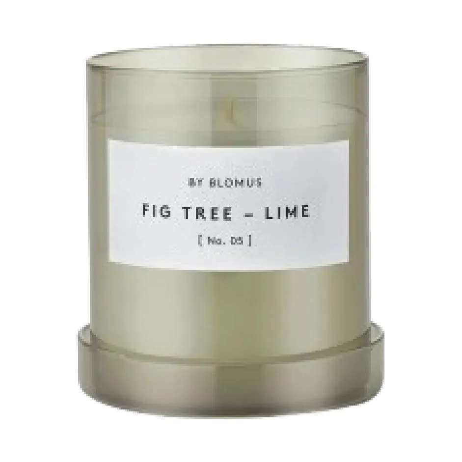 Valoa scented candle 45 hours, Fikon/Lime Agave Green blomus