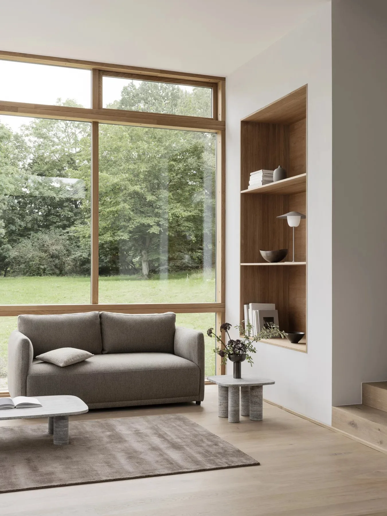 Visca rug M 160x240 cm, Taupe blomus