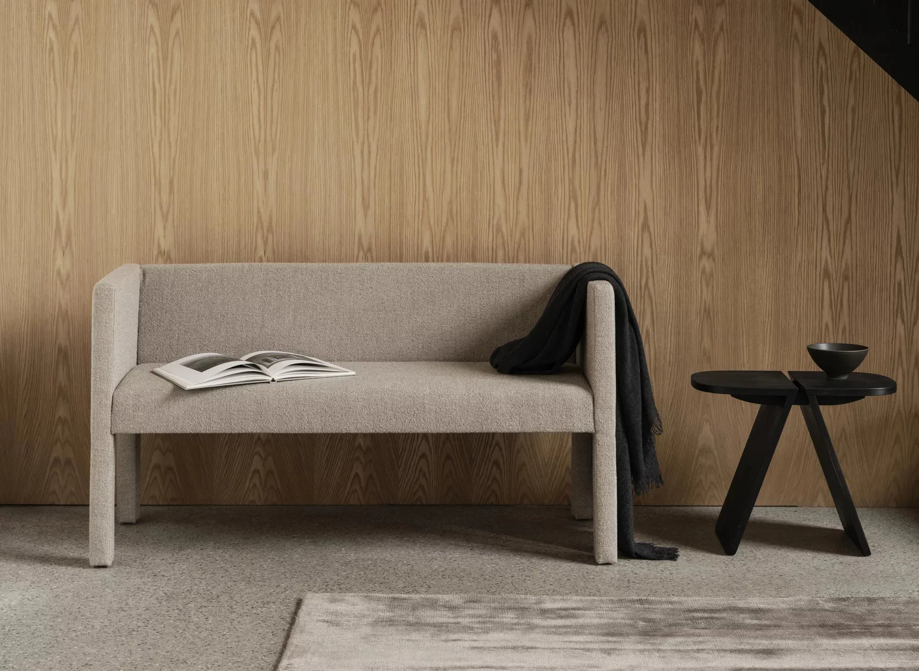 Visca rug S 140x200 cm, Beige blomus