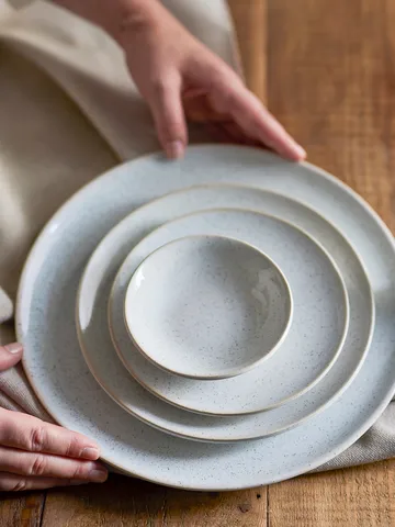 Addison plate Ø26.5 cm - White - Bloomingville
