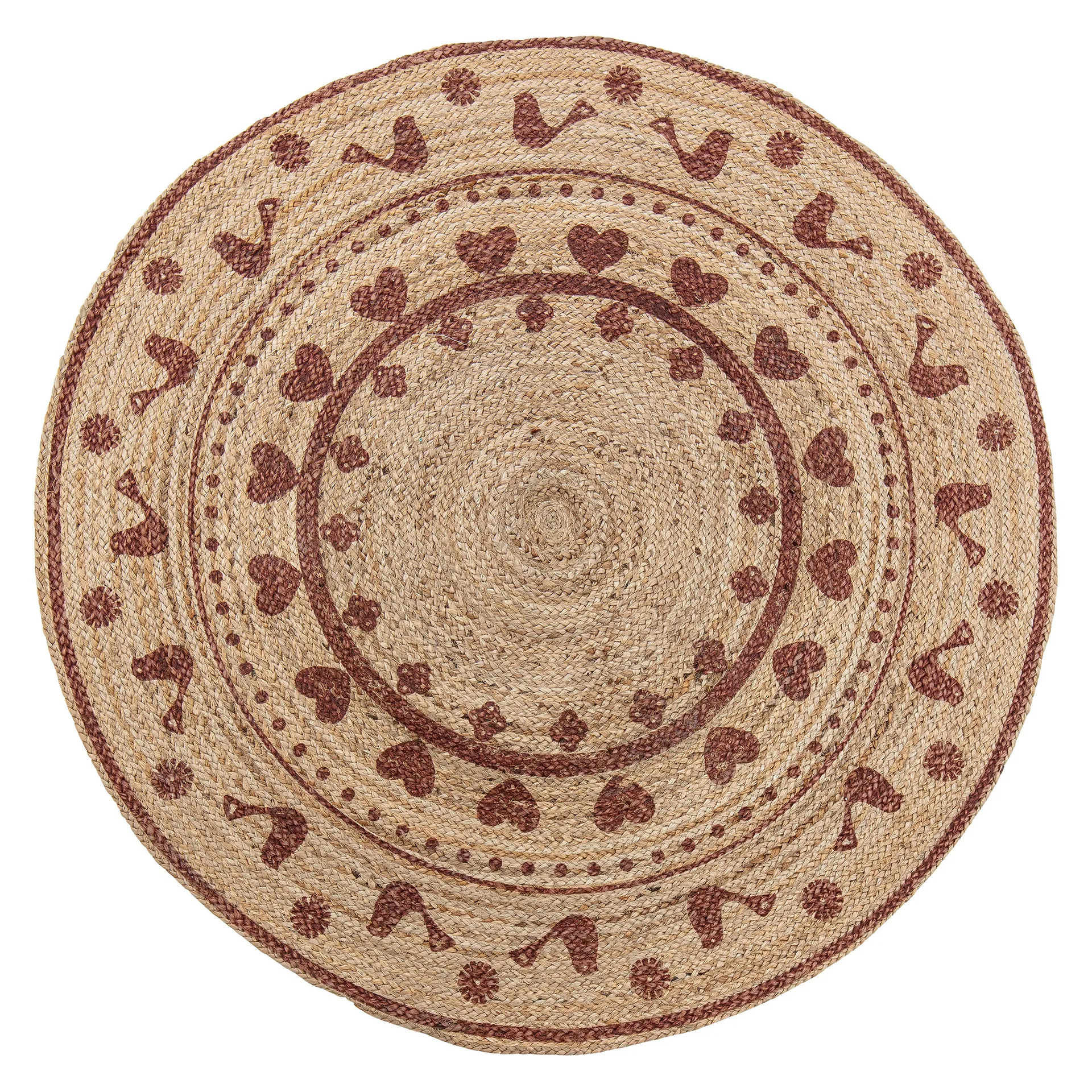 Alav Christmas tree mat Ø120 cm, Red Bloomingville