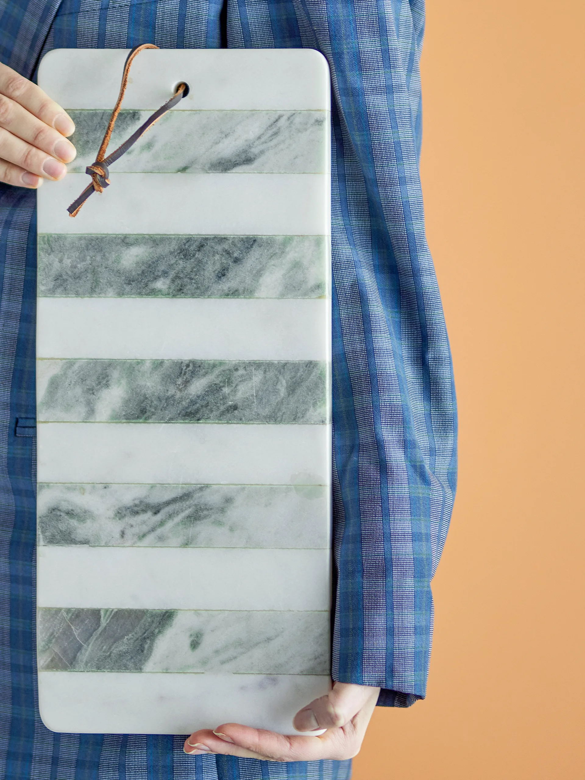 Alessio cutting board 17.5x40.5 cm, Marble Bloomingville