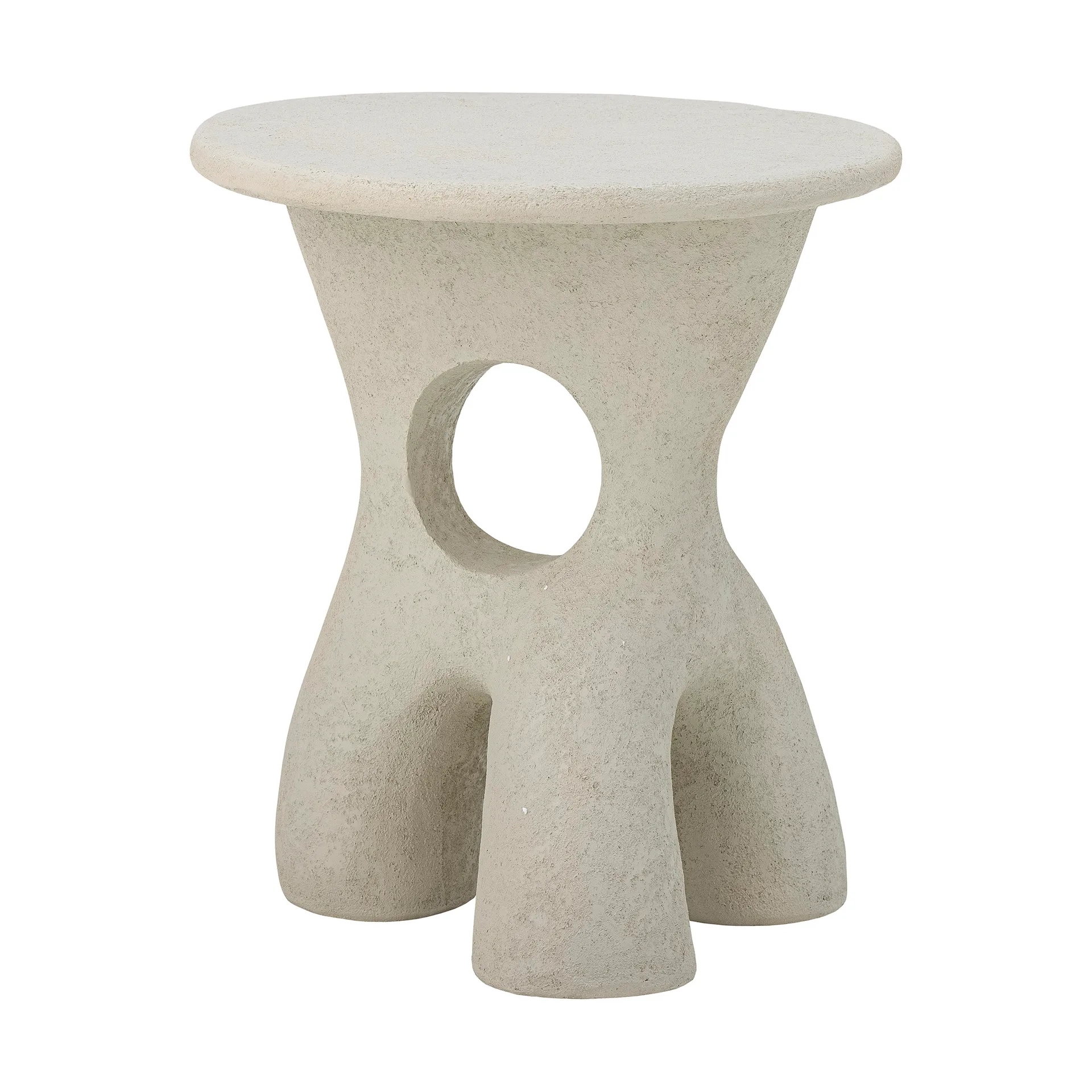 Amiee side table Ø37x43,5 cm, White Bloomingville