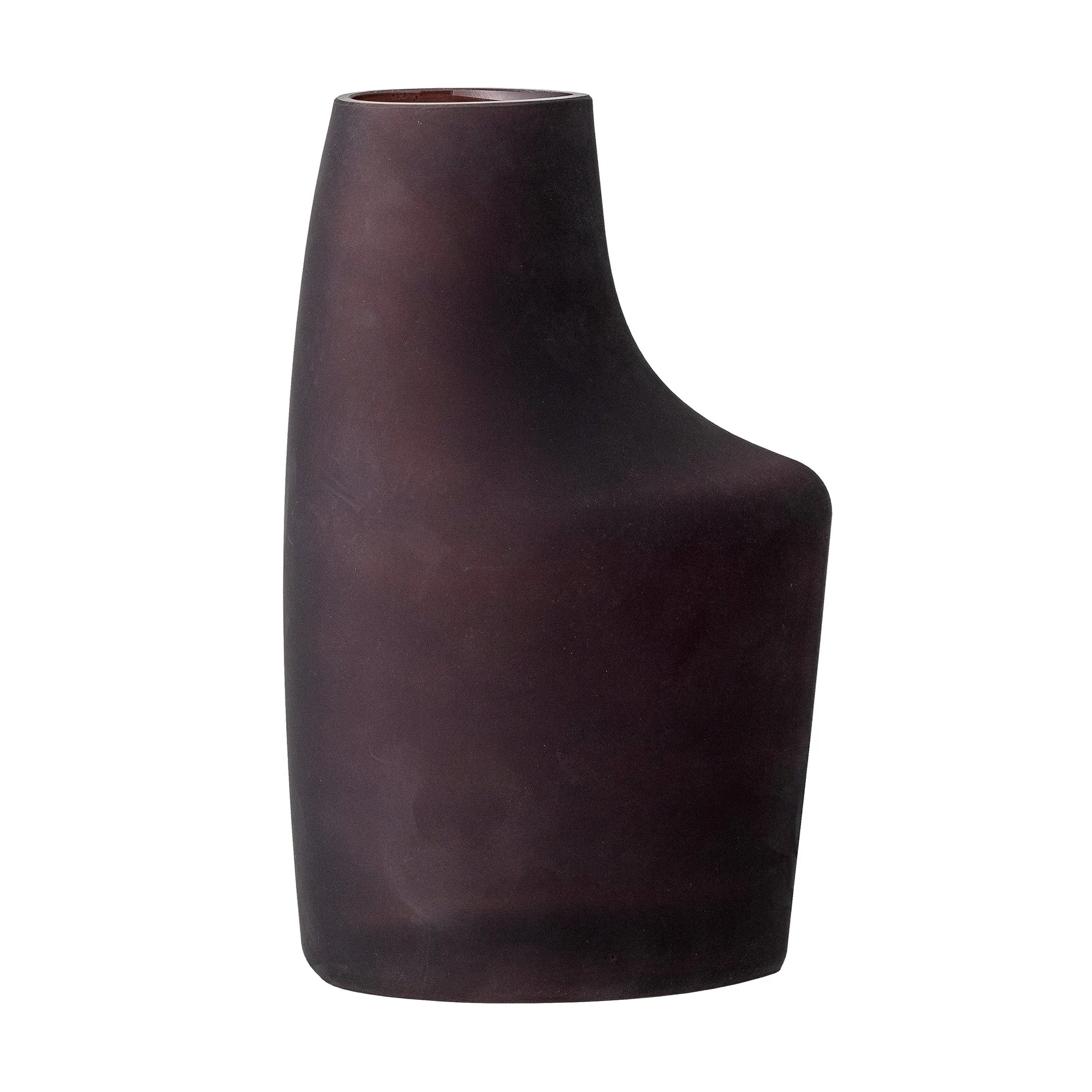 Anda glass vase 23.5 cm, brown Bloomingville