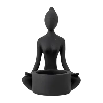 Benna tea light holder 12 cm - Black - Bloomingville