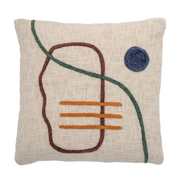 Bloomingville cushion embroidery 45x45 cm - nature - Bloomingville