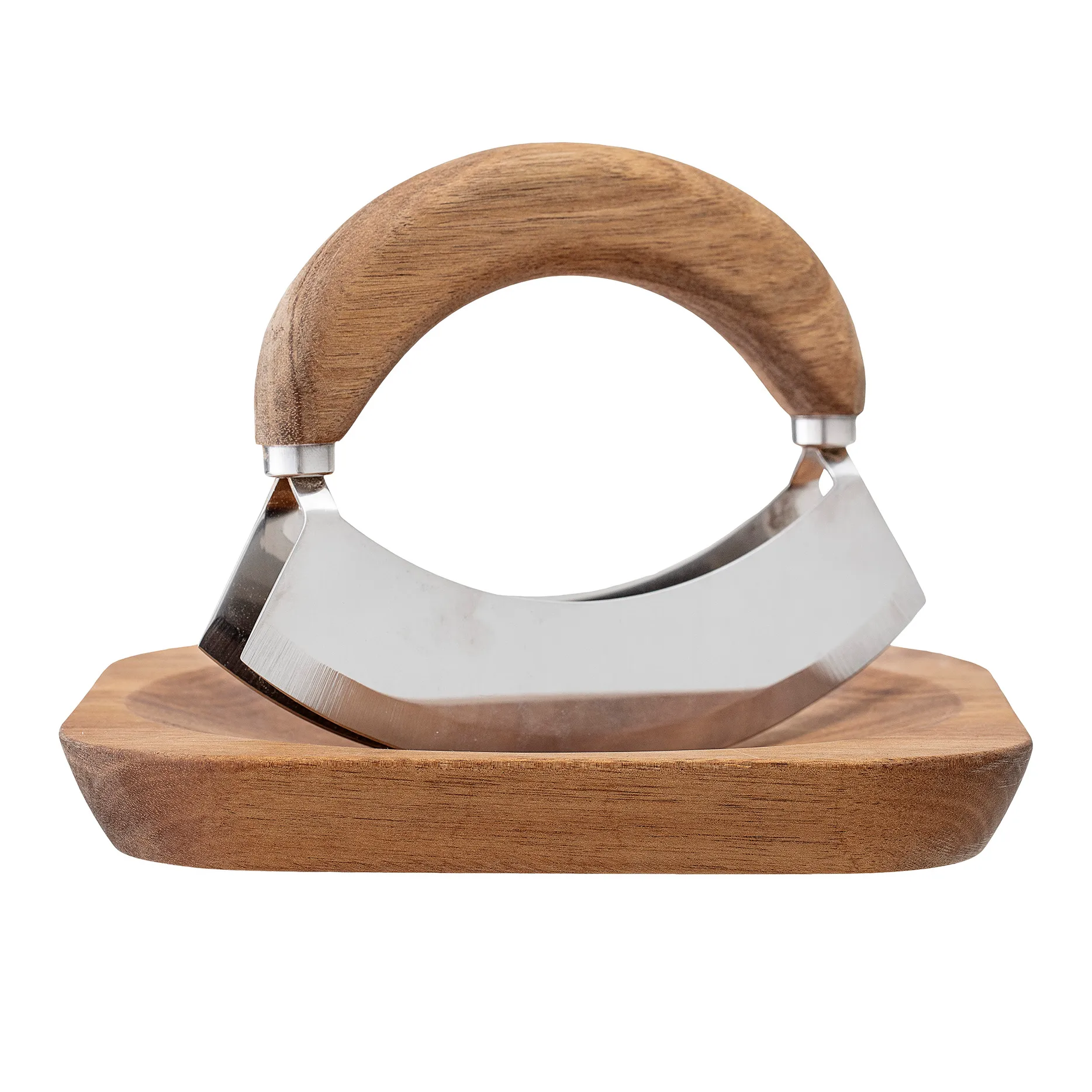 Bloomingville Herb cutter with cutting board, Acacia Bloomingville
