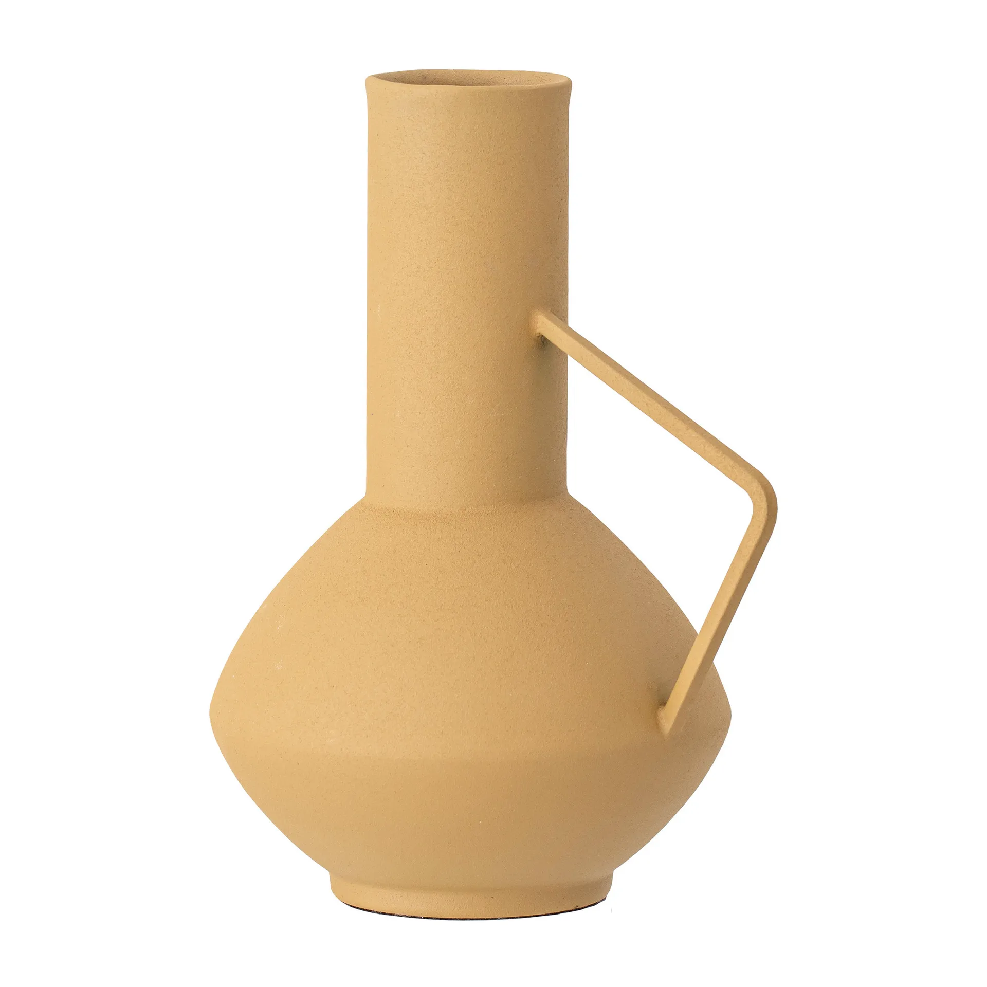 Bloomingville metal vase with handle 21 cm, yellow Bloomingville