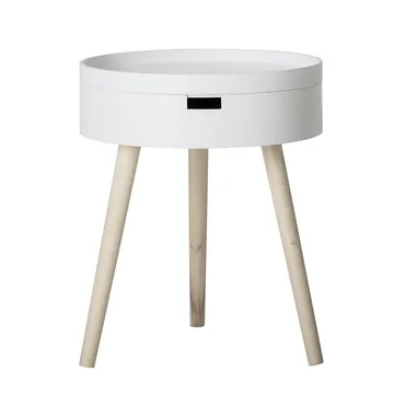 Bloomingville side table - white-natural - Bloomingville