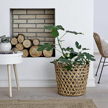 Bloomingville side table - white-natural - Bloomingville