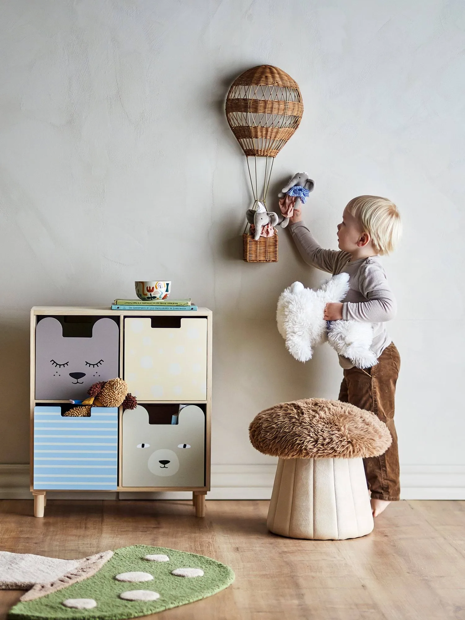 Calle bookshelf with draws, Multi, Paulownia Bloomingville