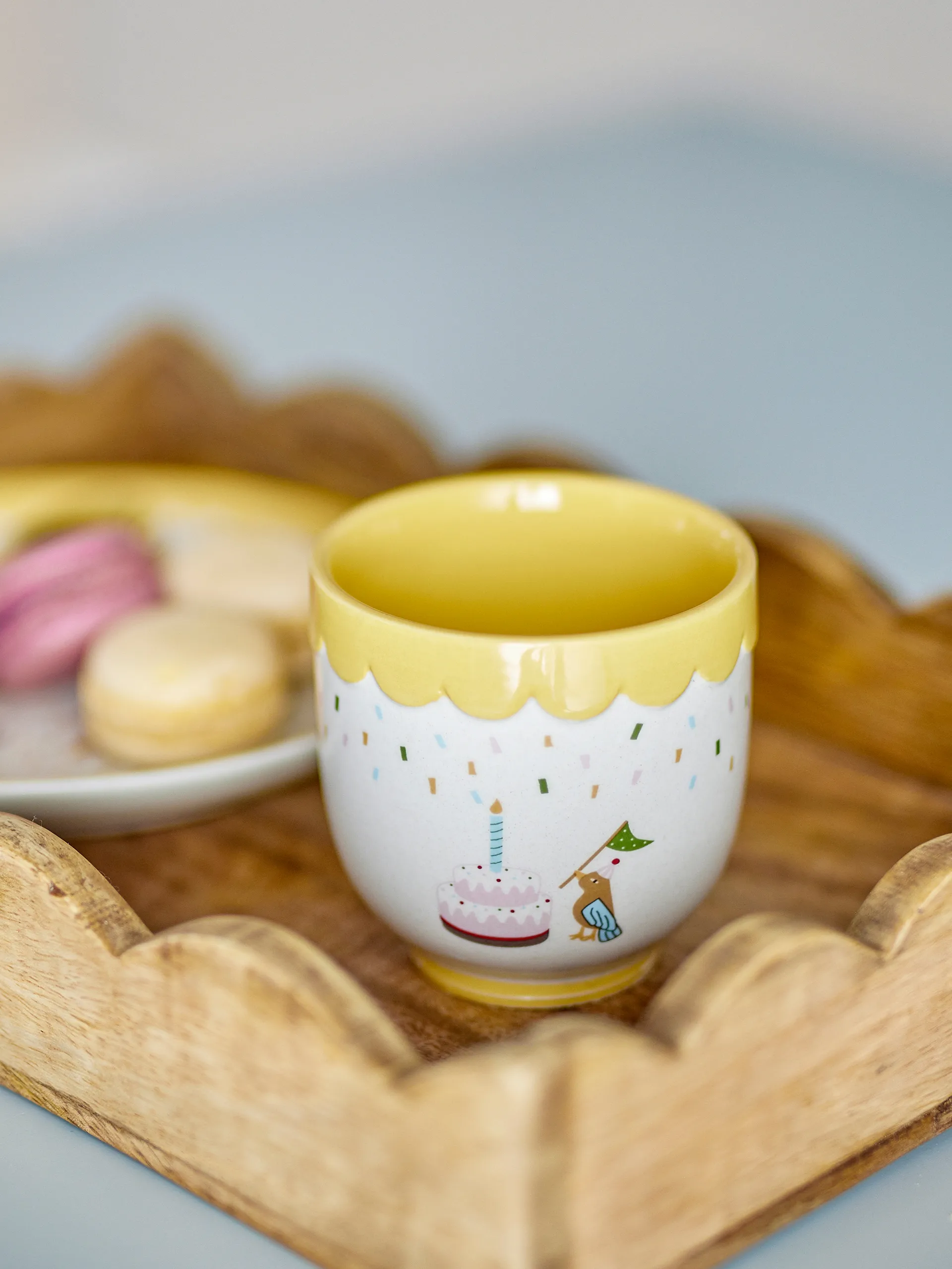 Celebrate cup 15 cl, Yellow Bloomingville