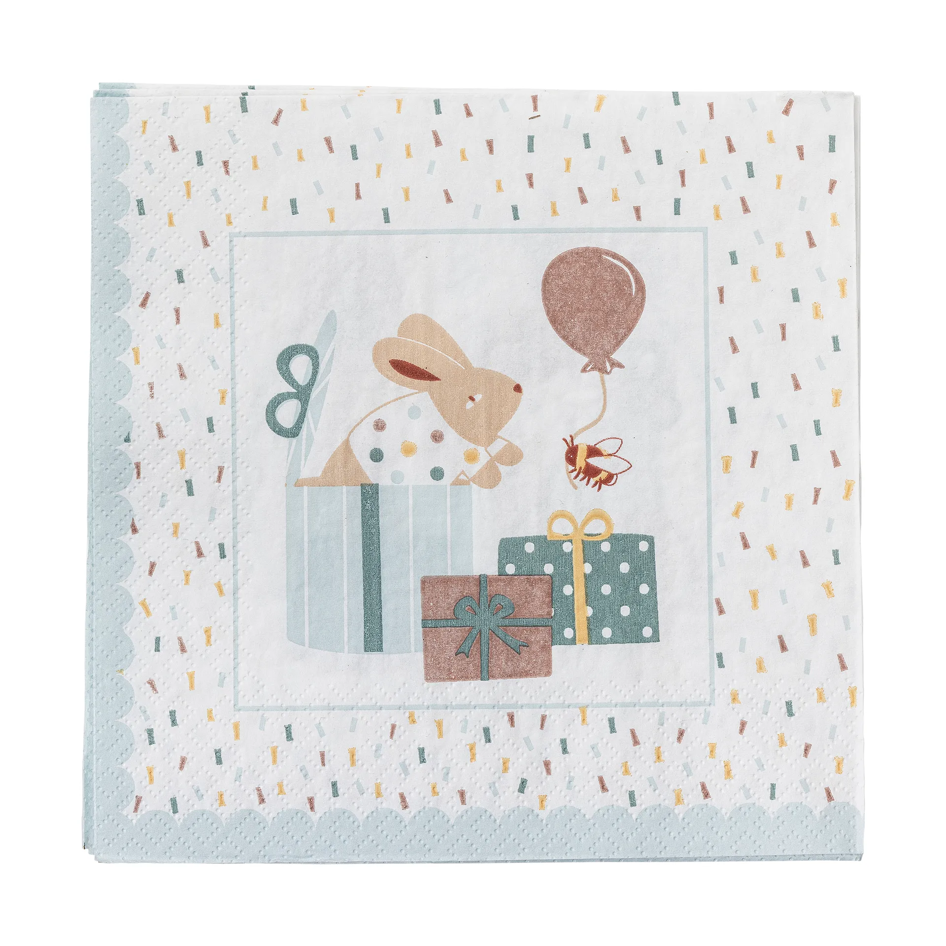 Celebrate paper napkin 20-pack, Blue Bloomingville
