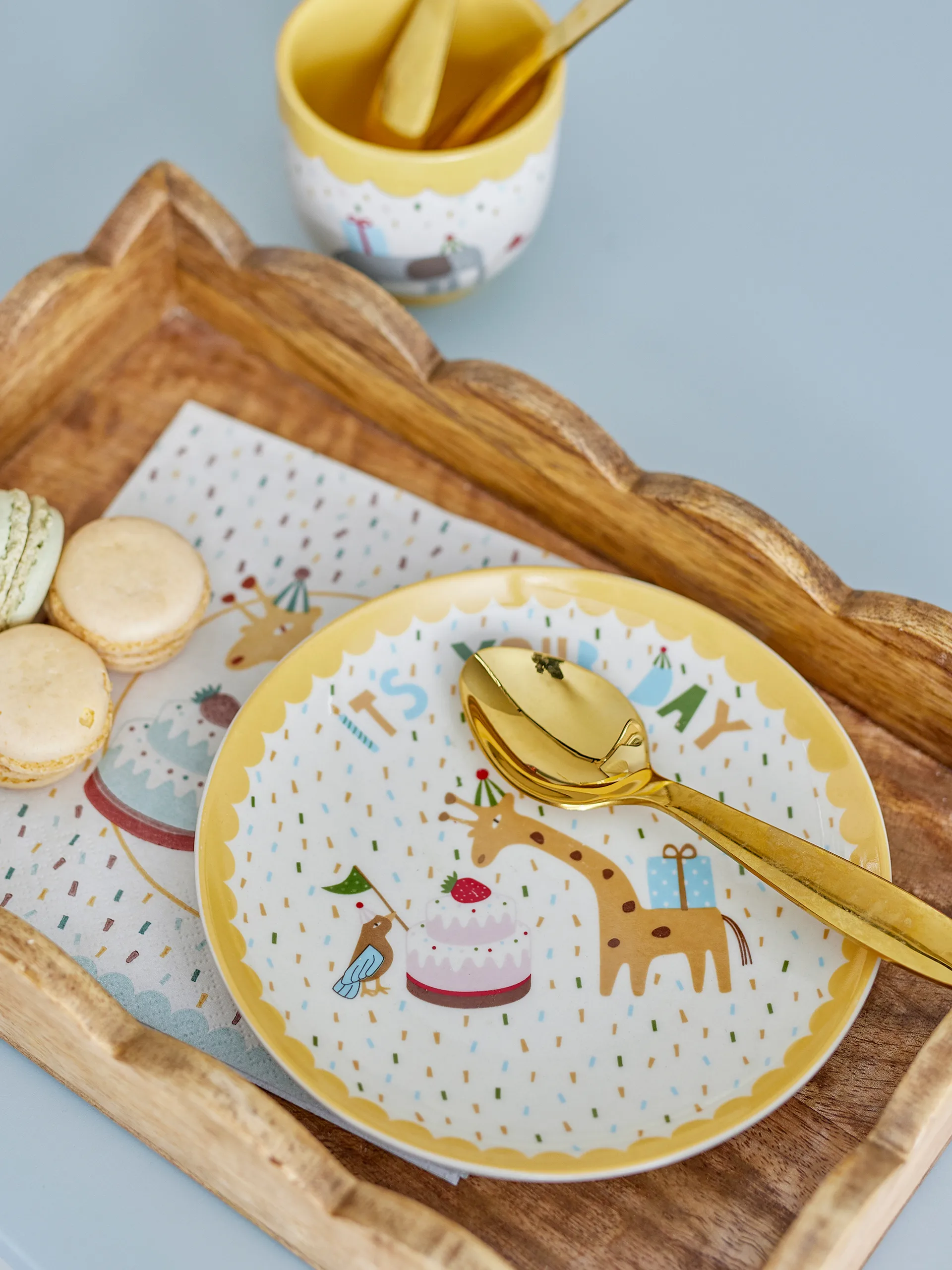 Celebrate plate Ø16 cm, Yellow Bloomingville
