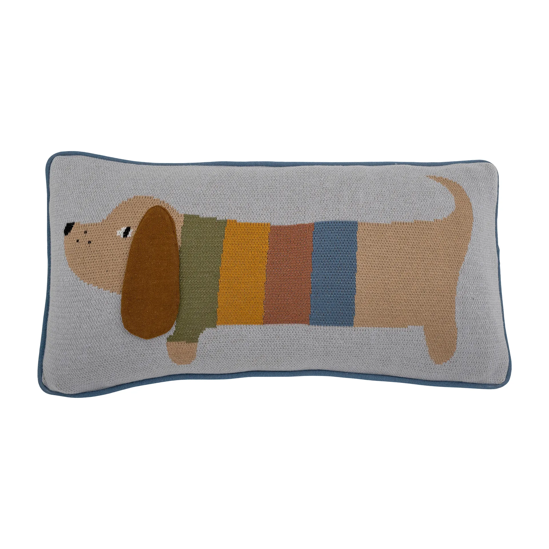Charlie cushion 30x60 cm, Blue Bloomingville